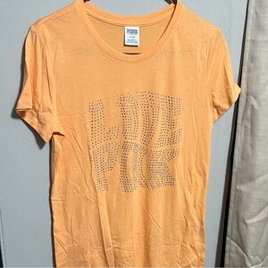 Pink Victoria’s Secret bling love pink size medium nwot